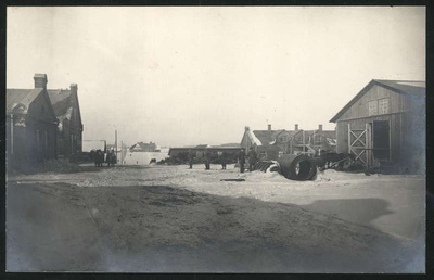 Postcard, Abja City factory, factory yard  duplicate photo