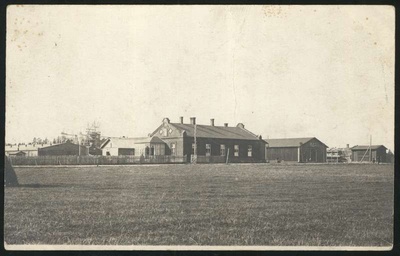 Postcard, Abja Linnavabrik, office building and resorts  duplicate photo
