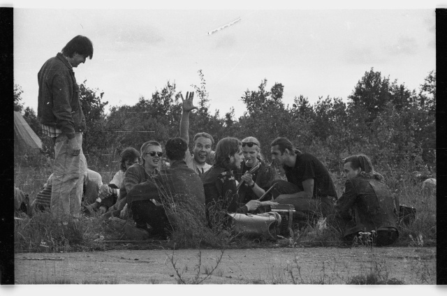 Rockfestival at Tapa airport; visitors