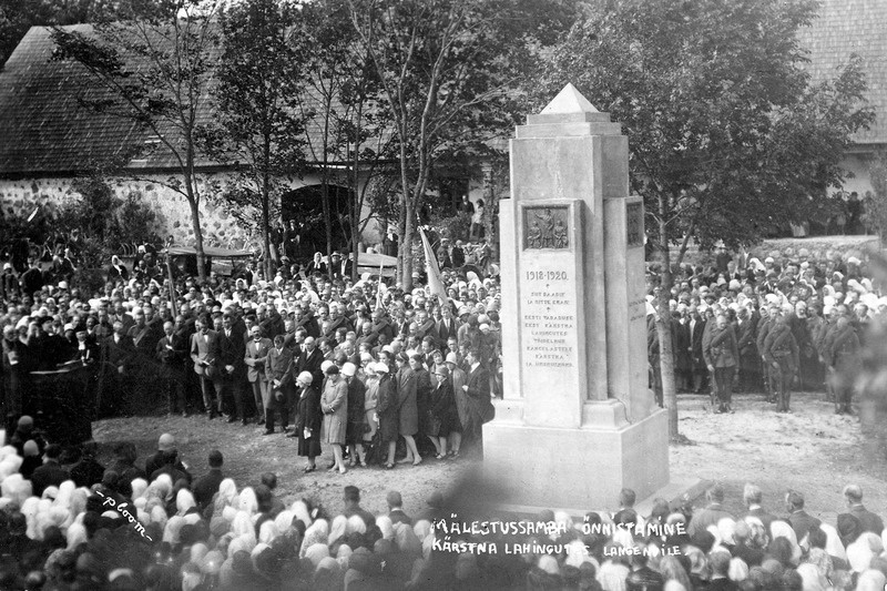 Vabadussõja mälestussamba avamine