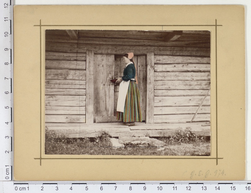 Rahvariidetes naine Vändra kihelkonnast