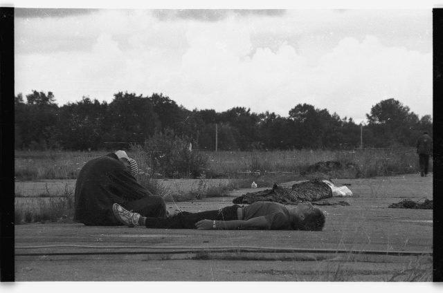 Rockfestival at Tapa airport; tired visitors