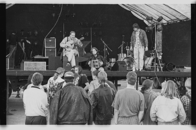 Rockfestival at Tapa airport; concert, with sleeve Margus Põldsepp