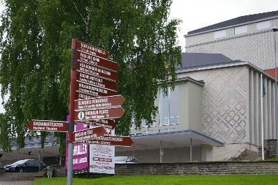 Theatre Vanemuine, front side. Tartu, May 2013.