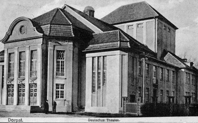 German Theatre (Last Small Vanemuine) and Garden t. Tartu, 1920-1928.  duplicate photo