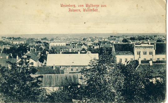 Rakvere, view from Vallime to the city