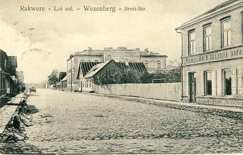Rakvere, Start of Laia Street