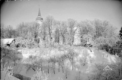 fotonegatiiv, Viljandi, Jaani kirik (vaade I Kirsimäelt)  duplicate photo