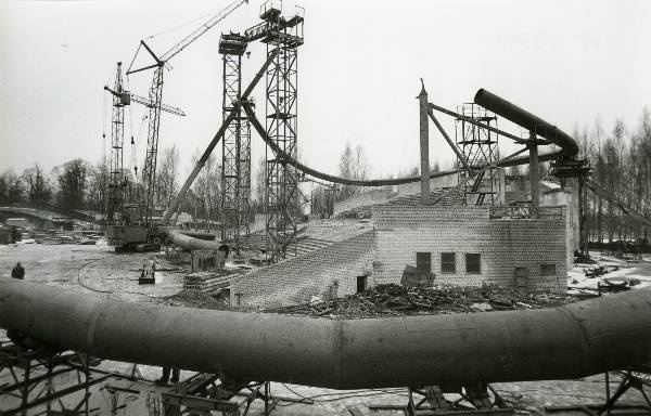Construction of Tartu Song Square and Square in Startverre. 15.03.1991