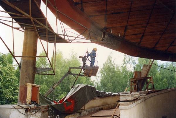 Construction of Tartu Song Square and Square in Startverre. 1990