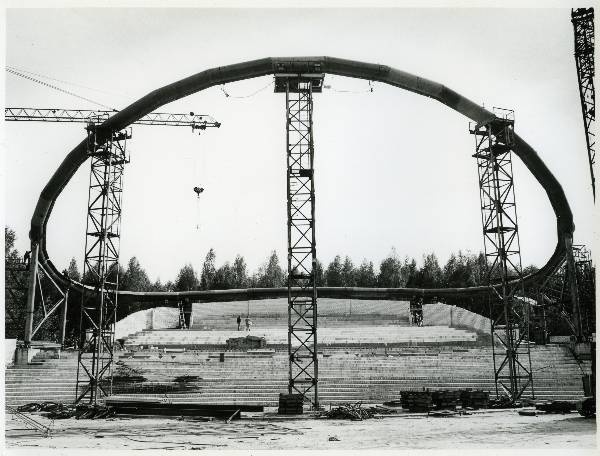 Construction of Tartu Song Square and Square in Startverre. 29.05.1991
