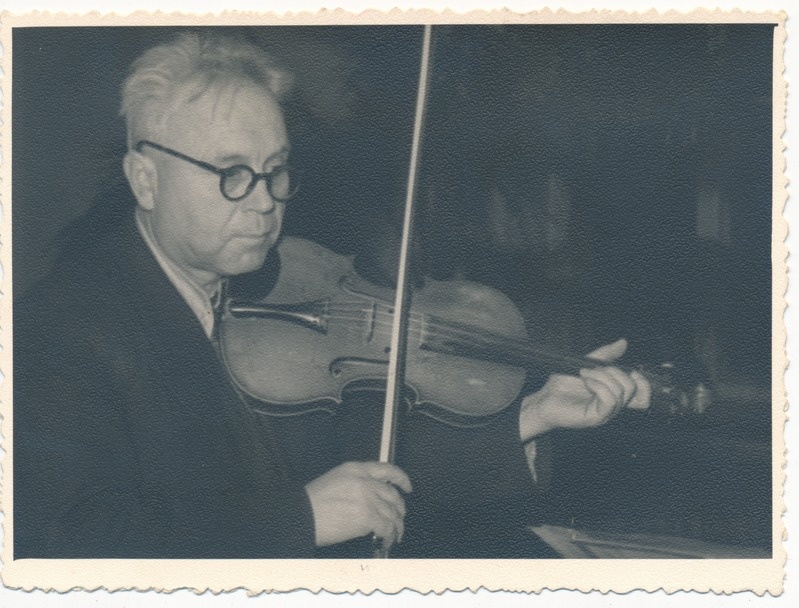Jaan Pakk orkestriproovis