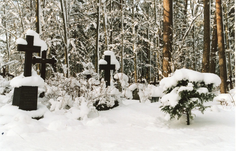 Talvised Iisaku kalmistu vaated