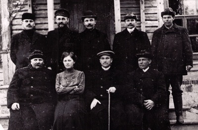 Iisaku Põllumeeste Seltsi poolt korraldatud põllumajanduskursus Iisakus okt. 1911  duplicate photo