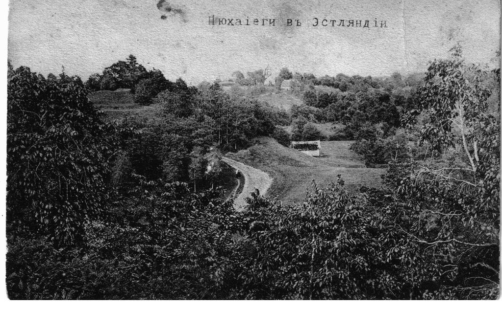 Fotopostkaart. Pühajõe, 1915