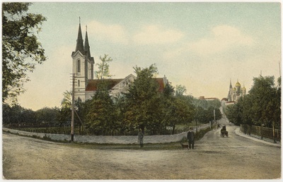 Postcard Tallinn Kaarli Church  duplicate photo