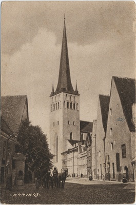 Reval : St. Oaikairche = Tallinn : Oleviste Church  duplicate photo