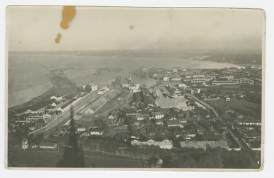 View of the port of Tallinn. Pictured from the tower of the church of Oleviste  duplicate photo