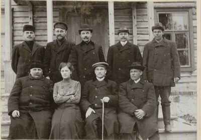 Ühistegelasi. Voldemar Heinberg, Fr. Reisberg, Albert Voormantsik, Aleksander Karp, Aleksander Sarap, Joosep Uustalu  duplicate photo