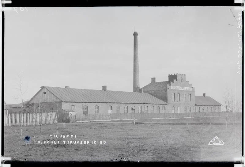 fotonegatiiv, Viljandi, Ed. Pohli tikuvabrik