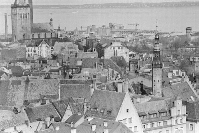 Old Tallinn. The roofs of the Old Town.