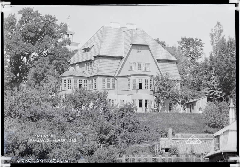 fotonegatiiv, Viljandi, Oru tn 21, Nemwalz'i maja 1925 foto J. Riet