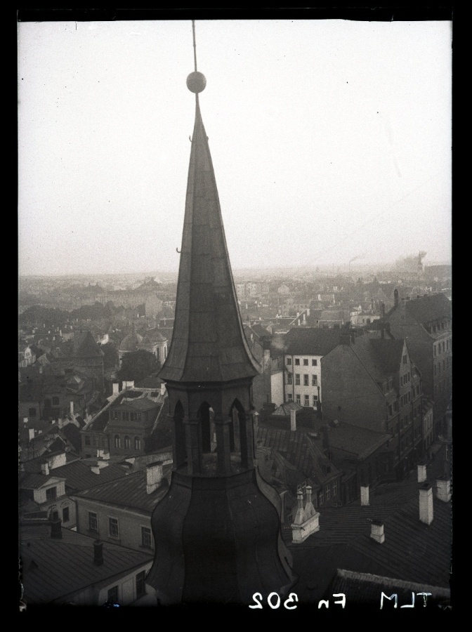 Tallinn, Oleviste Church, Bremer cable tower.
