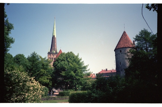 View from the Tower Square towards the church of Oleviste