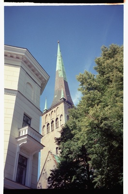 Tallinn Olyviste Bright Tower  similar photo