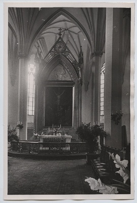 Tallinn, Altar of the Oleviste Church.  duplicate photo