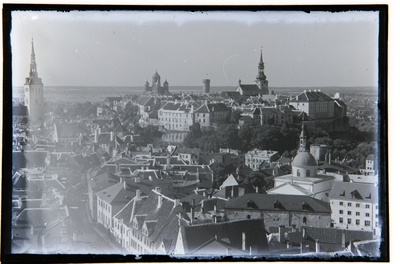 View from the tower of the church of Olevist across the city in the southwest direction - in the middle of Toompea.  duplicate photo