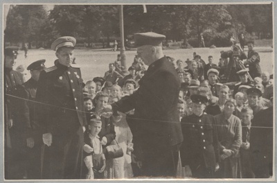 Tallinn-Balti vaksali taastamine 1944-1945: vaksali avamine 5.augustil 1945.  duplicate photo