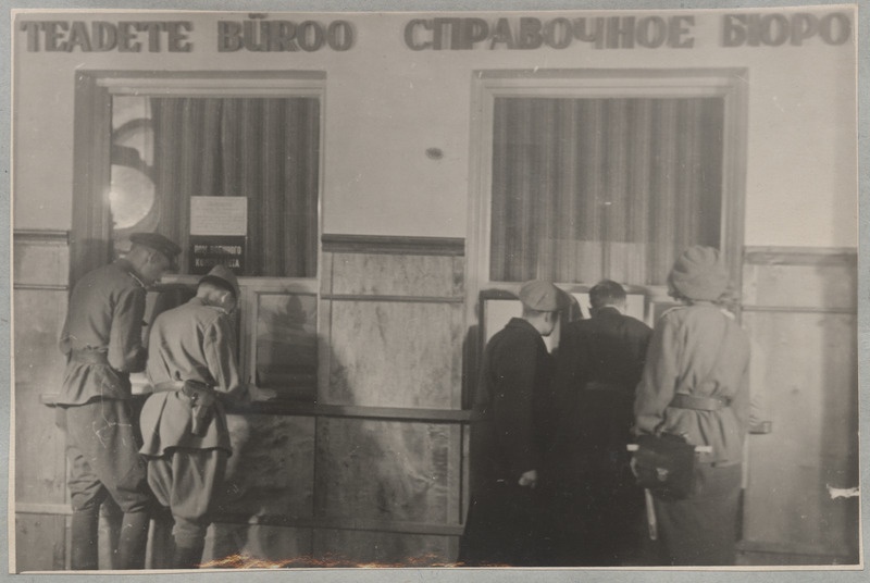Tallinn-Balti vaksali taastamine 1944-1945: teadete büroo, 1945.