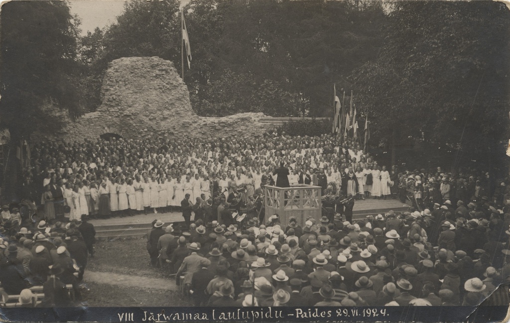 Viii Järwamaa song festival Paides 29.VI.1924