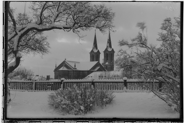 Winter view of the Church of Karl