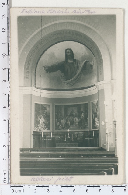 Picture of the altar of the Tallinn Carol Church