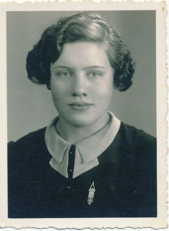 Foto. Portreefoto. Kooliõpilane. 1938.