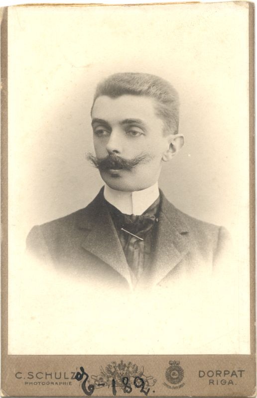 Foto. Evald von Ungern-Sternberg, Haapsalu linnapea 1898-1902. Rinnaportree.