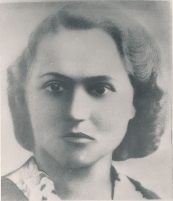 Foto. Heleena (Leen) Kullman, eestlane - NSVL kangelane, partisan-luuraja Lõuna-Eestis 1942.a.