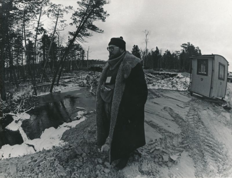 Foto. Eesti teedeehitajad Tjumenimaal. Fotol Arvi Paidla.