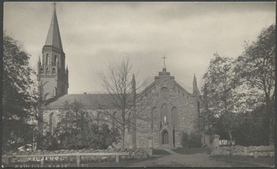 Postcard, Viljandi Paulus Church  duplicate photo