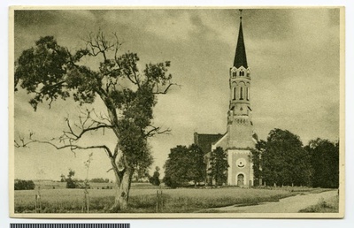 Postcard, Halliste Church  duplicate photo