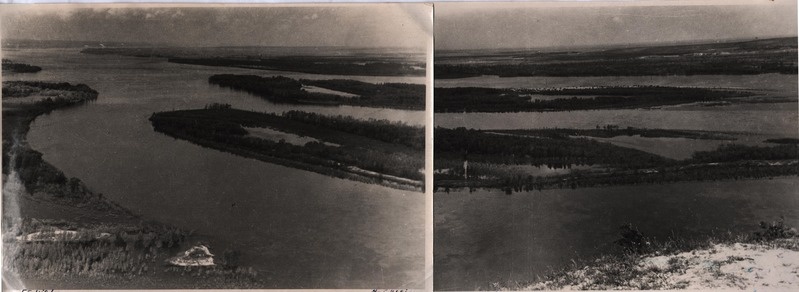 Foto. Tulevase Kuibõševi mere asukoht Volga jõel Žiguli kohal 1951