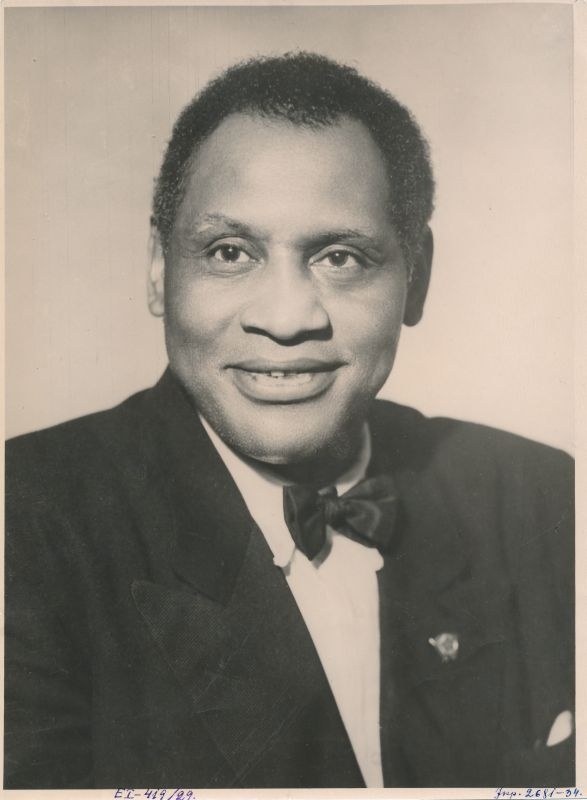 Foto. Paul Robson, USA neegerlaulja ja rahuvõitleja 1949