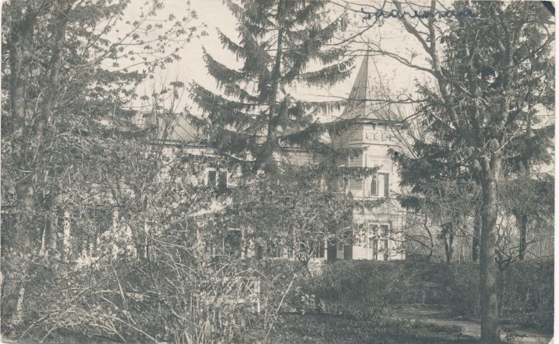 Foto. Waldmanni pansion Kuressaares, Pargi tänaval. 1925.