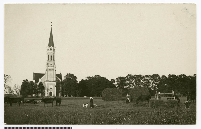Postcard, Halliste Church