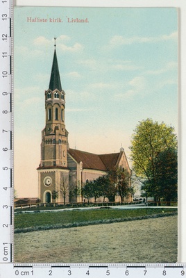Halliste Church in Livonia  duplicate photo