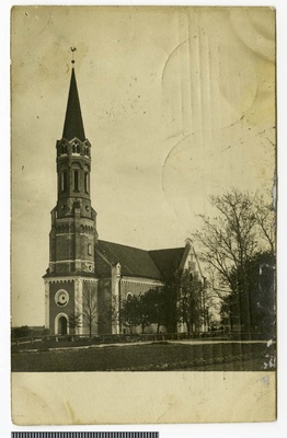 Postcard, Halliste Church  duplicate photo