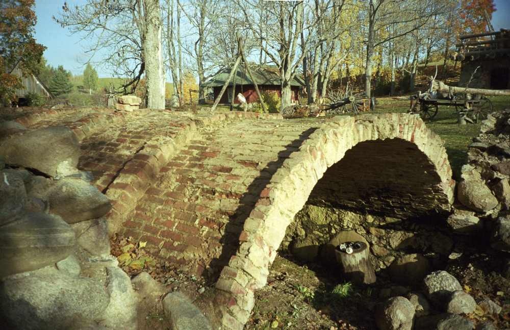 Brick charms in Mähkli village in the water farm's cellar
