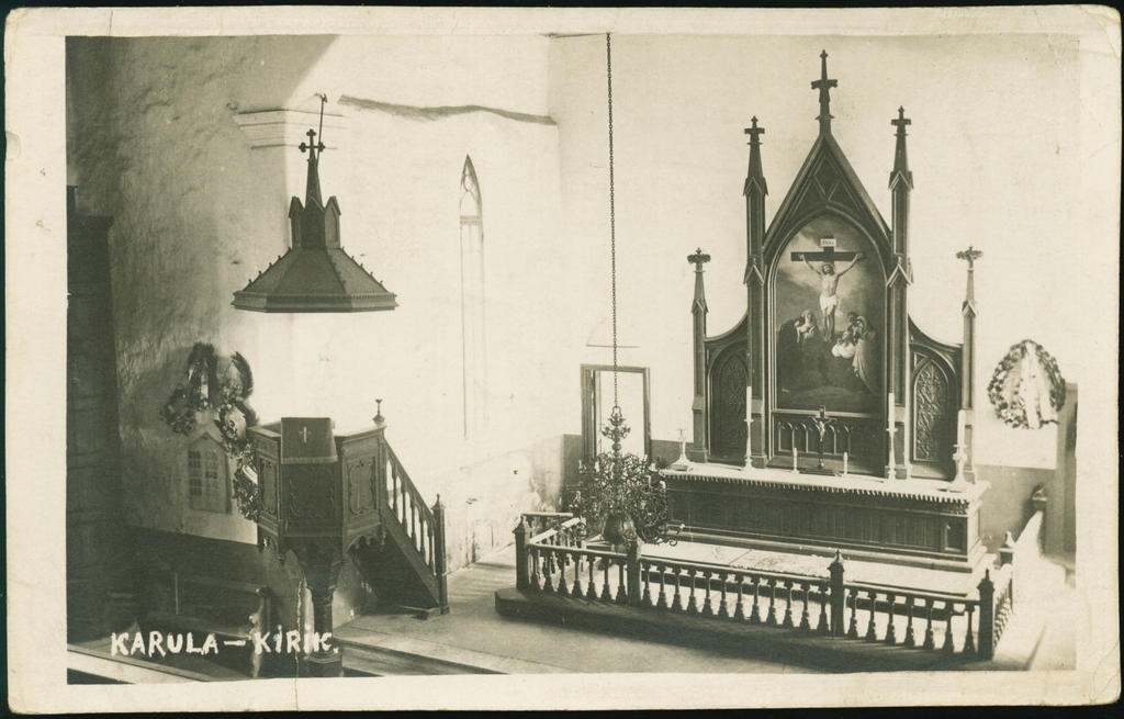 Interior of Karula church